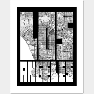 Los Angeles, California, USA City Map Typography - Light Posters and Art